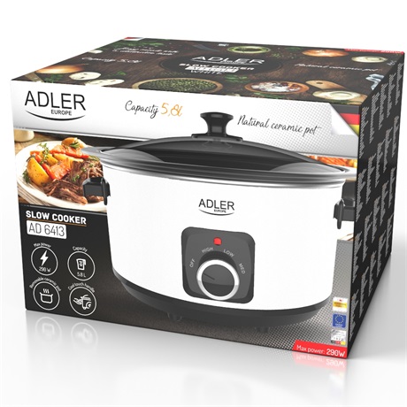 Adler AD6413W LASSÚ FŐZŐEDÉNY 5,8 L