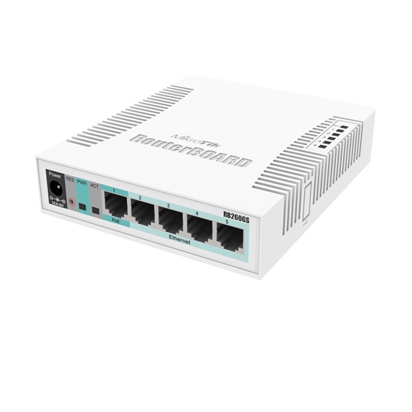 MikroTik RB260GS RB Cloud Smart Switch (CSS106-5G-1S) MikroTik RB260GS RB Cloud Smart Switch (CSS106-5G-1S)