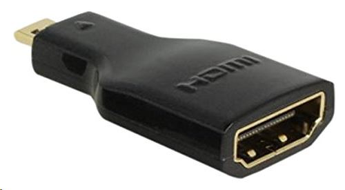 Delock 65664 High-Speed HDMI Ethernett - HDMI micro-D apa -> HDMI-A anya 4K fekete Delock 65664 High-Speed HDMI Ethernett - HDMI micro-D apa -> HDMI-A anya 4K fekete