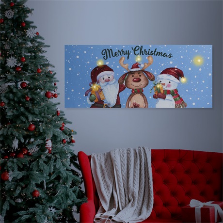 Family Christmas 58464 LED FALI KÉP 70 X 30 CM Family Christmas 58464 LED FALI KÉP 70 X 30 CM