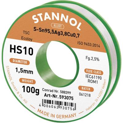 Ólommentes forrasztóhuzal 1,5mm/100g Ólommentes forrasztóhuzal 1,5mm/100g