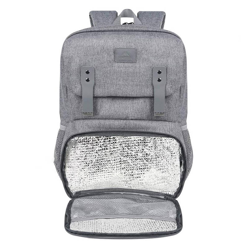 Matein 1161 USB Laptop hátizsák / ebéd táska 15.6'' Szürke