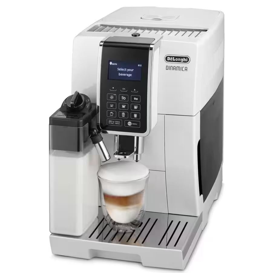 DeLonghi Dinamica ECAM353.75.W automata kávéfőző fehér (0132215421) DeLonghi Dinamica ECAM353.75.W automata kávéfőző fehér (0132215421)