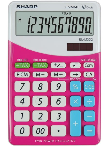 Sharp EL-M332 számológép rózsaszín Sharp EL-M332 számológép rózsaszín