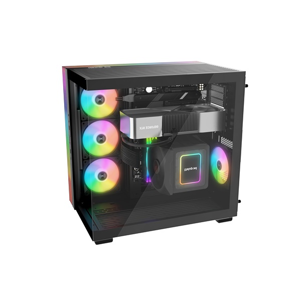 Be Quiet!  LIGHT BASE 600 DX Black ATX edzett üveg oldallap Számítógépház fekete 