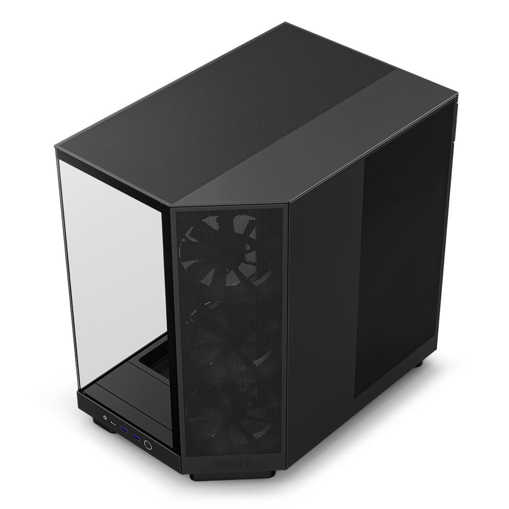 NZXT H6 Flow táp nélküli ablakos ház matt fekete (CC-H61FB-01) NZXT H6 Flow táp nélküli ablakos ház matt fekete (CC-H61FB-01)