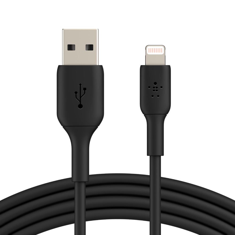 Belkin BOOST CHARGE Lightning - USB-A kábel 1m fekete (CAA001bt1MBK) Belkin BOOST CHARGE Lightning - USB-A kábel 1m fekete (CAA001bt1MBK)