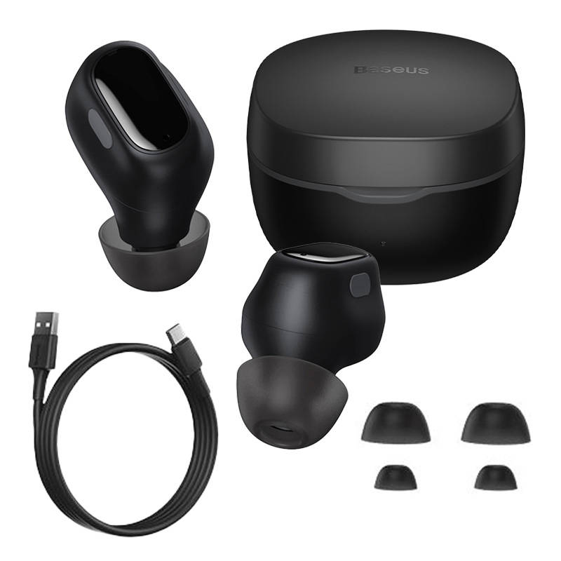 Earphones TWS Baseus Bowie WM01 (black) Earphones TWS Baseus Bowie WM01 (black)