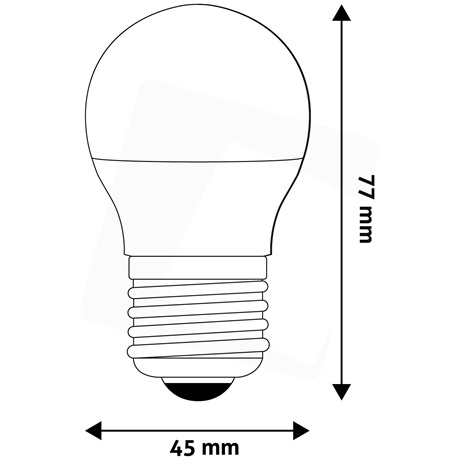 Avide ABMG27EW-6.5W LED GLOBE IZZÓ MINI G45 6.5W E27 EW 2700K