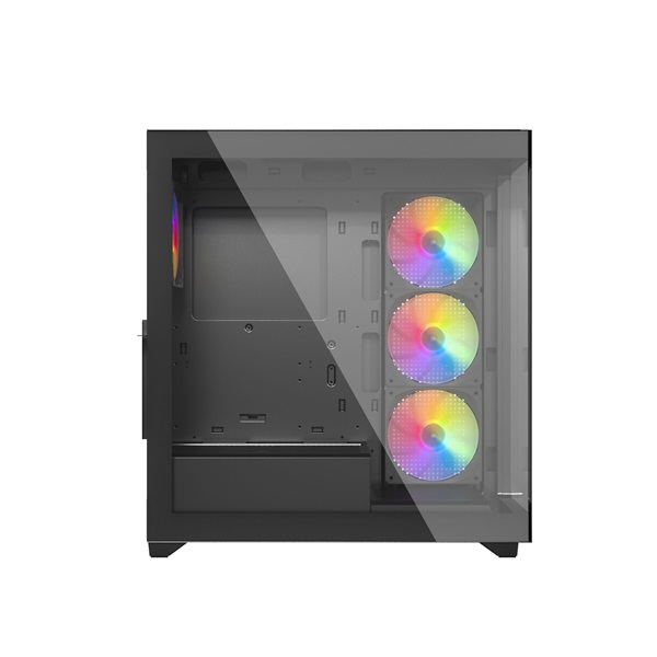 RAIDMAX i800 (táp nélküli) ablakos ATX ház Fekete