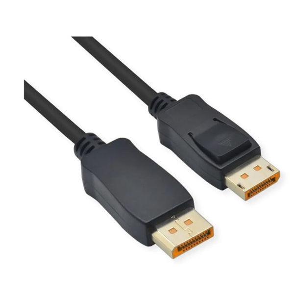 Roline Kábel DisplayPort 2.1 DP - DP, 16K@60Hz, HDR, 80Gbit/s, UHBR20, M/M, 2m, fekete (11.04.6026-10)