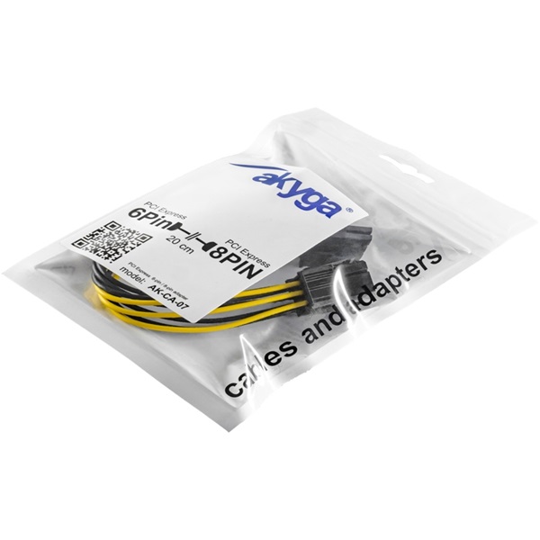Akyga 1x PCI-Express 6-pin 1x PCI-Express 8-pin adapter (AK-CA-07)