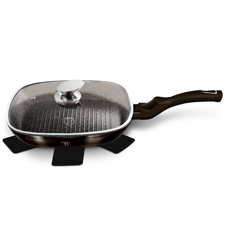 Berlinger Haus BH/6612 Grill serpenyő fedővel 28cm Berlinger Haus BH/6612 Grill serpenyő fedővel 28cm