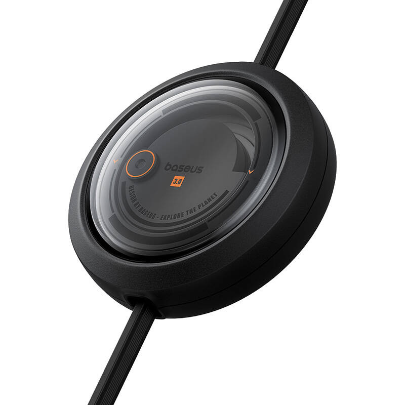 Baseus Free2Draw USB micro USB+USB-C+Lightning, 3.5A 1.1m Gyors töltőkábel 3in1 Fekete 