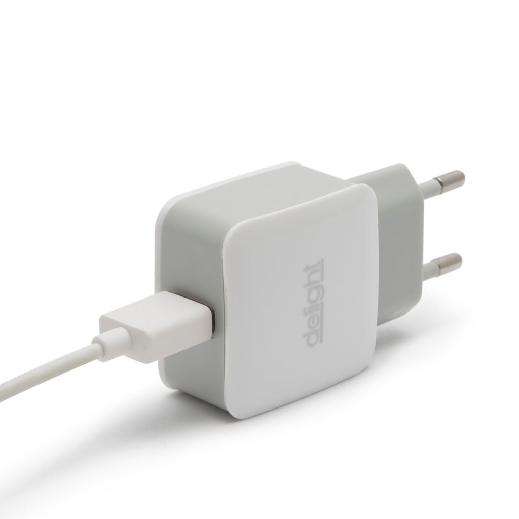 Delight 55045-1WH hálózati adapter 1x USB fehér Delight 55045-1WH hálózati adapter 1x USB fehér