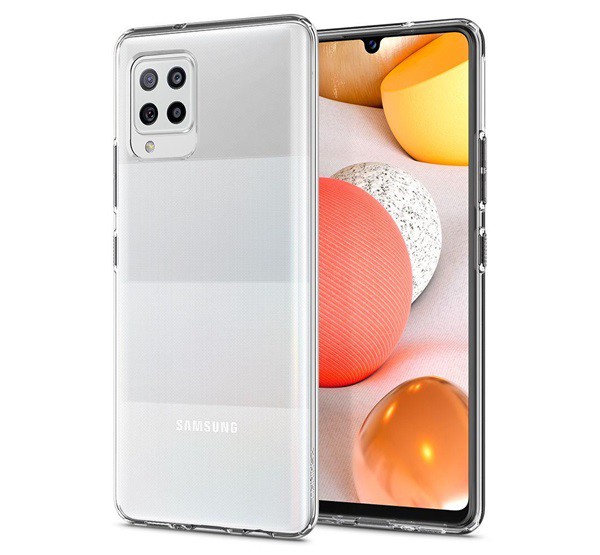 SPIGEN LIQUID CRYSTAL szilikon telefonvédő (közepesen ütésálló, légpárnás sarok) ÁTLÁTSZÓ [Samsung Galaxy A42 5G (SM-A425F)]