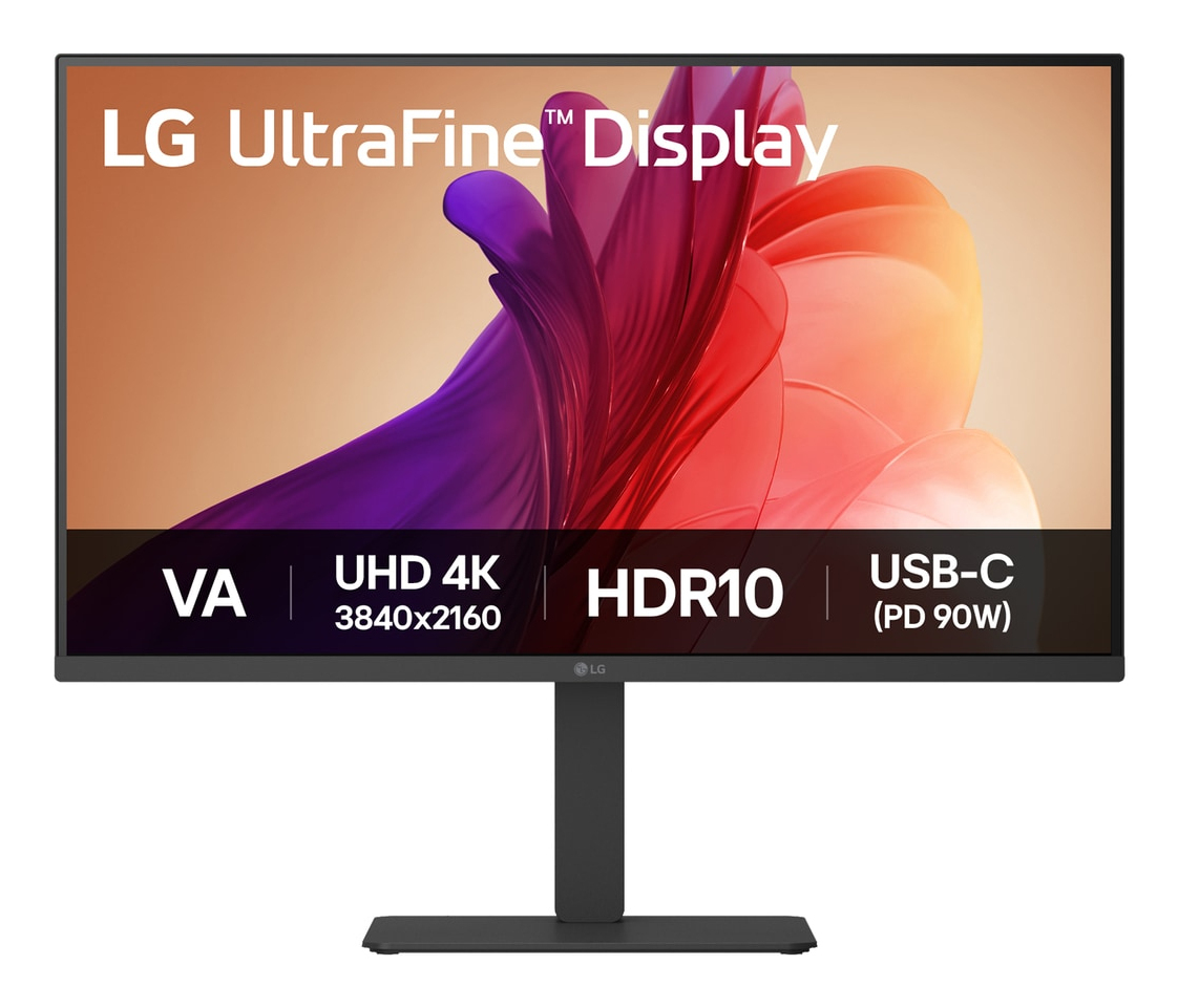 LG 31,5" 32U720A-B Monitor - 3840x2160, VA, 5ms, Hangszóró, Pivot, Fekete