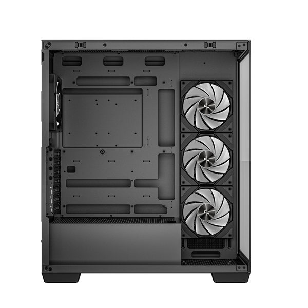 DeepCool CG580 4F   ablakos 4x12cm A-RGB BTF  ATX Számítógépház  Fekete