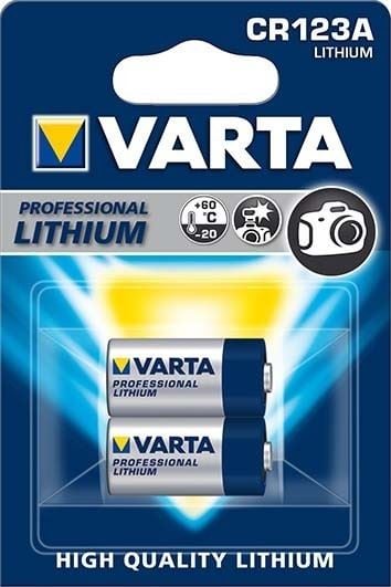 Varta CR123A Lithium fotóelem 2db (6205301402 / /4008496537327)