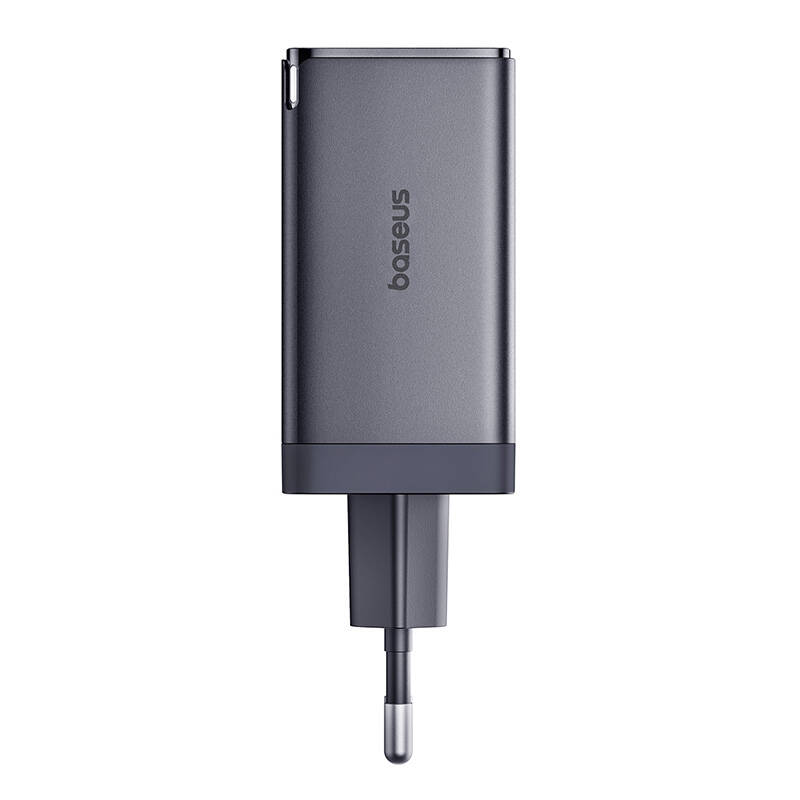 Wall charger Baseus GaN5 2x USB-C + USB, 65W + cable 1m (grey) Wall charger Baseus GaN5 2x USB-C + USB, 65W + cable 1m (grey)