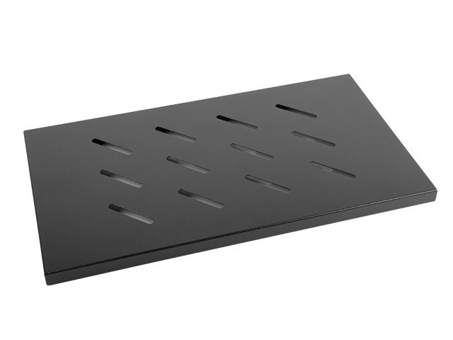 Lanberg 19" 1U 465x300 mm rack polc fekete (AK-1002-B)