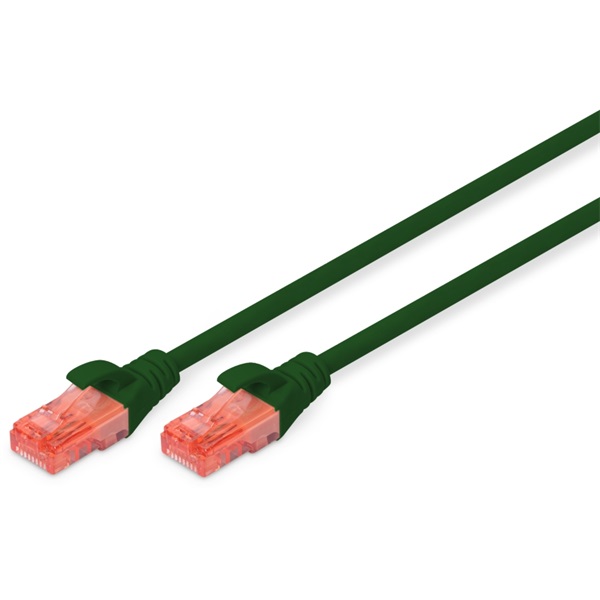 DIGITUS CAT6 U/UTP LSZH 5m zöld patch kábel DIGITUS CAT6 U/UTP LSZH 5m zöld patch kábel