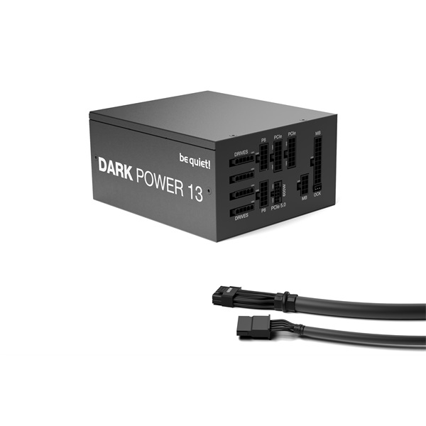 Be Quiet! DARK POWER 13  80+ Titanium ATX3.0 1000W moduláris Tápegység Fekete 