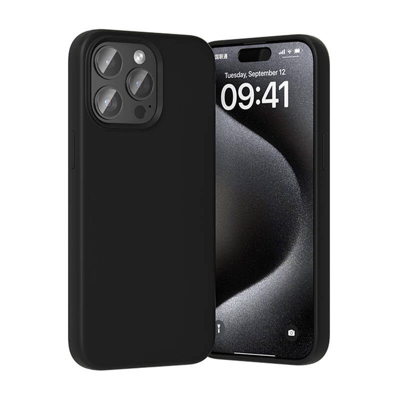 Vention KUFB0-40 szilikon tok iPhone 15 Pro Max készülékhez (fekete)