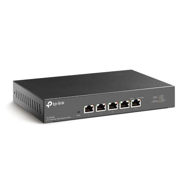 TP-LINK Switch 5x10Gbps, Fémházas Asztali (TL-SX105) TP-LINK Switch 5x10Gbps, Fémházas Asztali (TL-SX105)