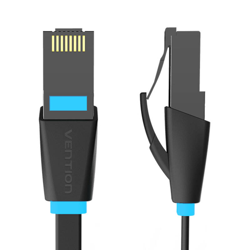 Flat UTP Category 6 Network Cable Vention IBJBN 15m Black Flat UTP Category 6 Network Cable Vention IBJBN 15m Black