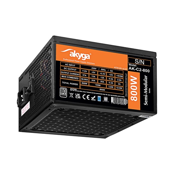 Akyga AK-C2-800 800W Classic 12cm Tápegység Akyga AK-C2-800 800W Classic 12cm Tápegység