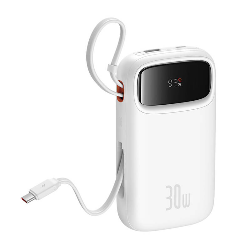Baseus QPow 2 20000mAh  30W  2xUSB-C powerbank  Fehér 