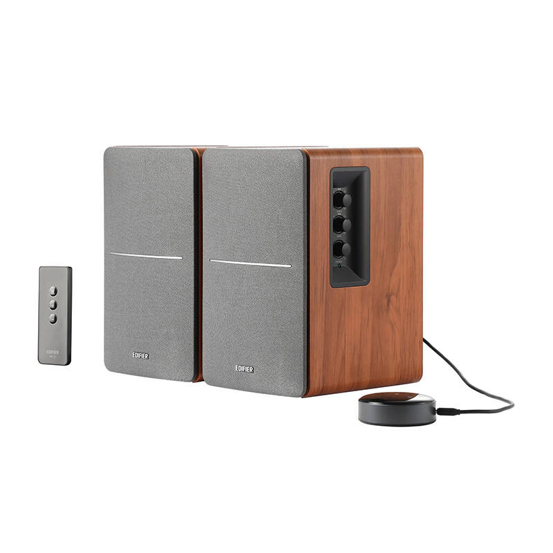 Edifier R1280T with WiiM Mini hangszóró 2.0 Barna Edifier R1280T with WiiM Mini hangszóró 2.0 Barna