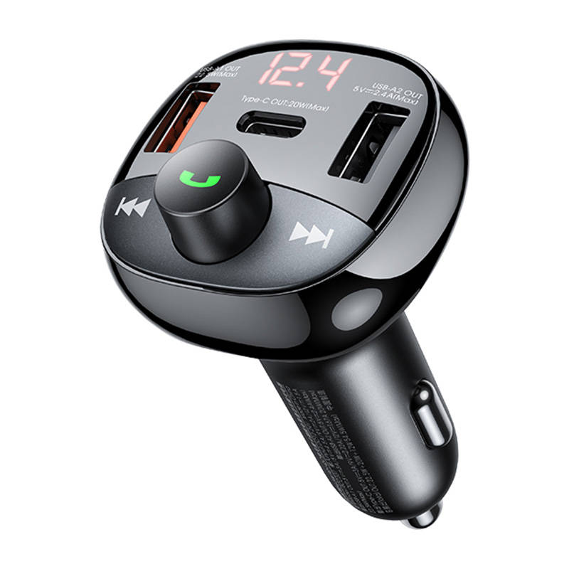 Car charger USB-C, 2x USB Remax RCC331, 54.5W (black)