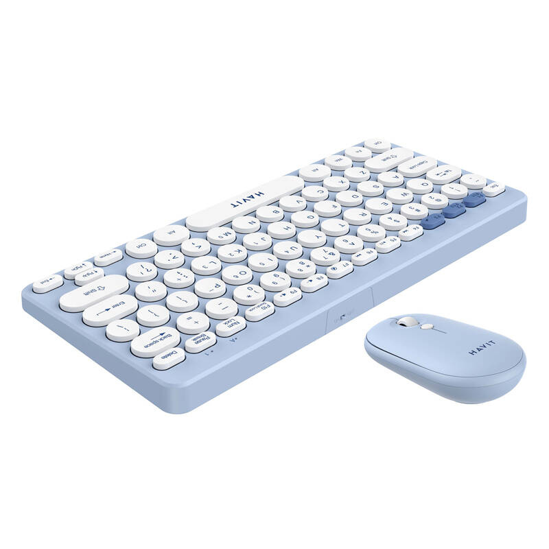 Havit KB279GCM vezeték nélküli 2 az 1-ben gaming szett billentyűzet + egér Kék 