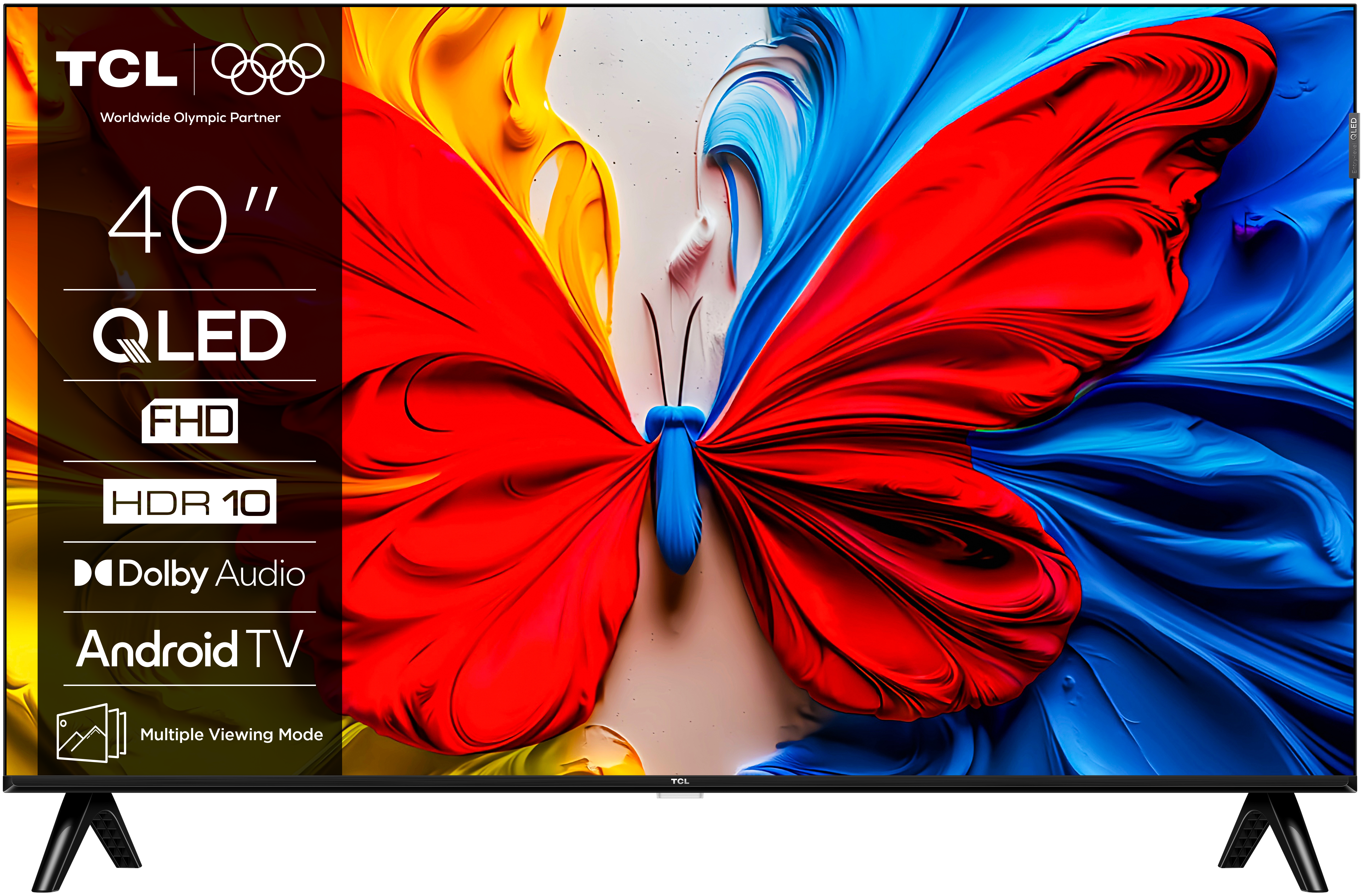 TCL 40" 40S5K FULL HD QLED televízió