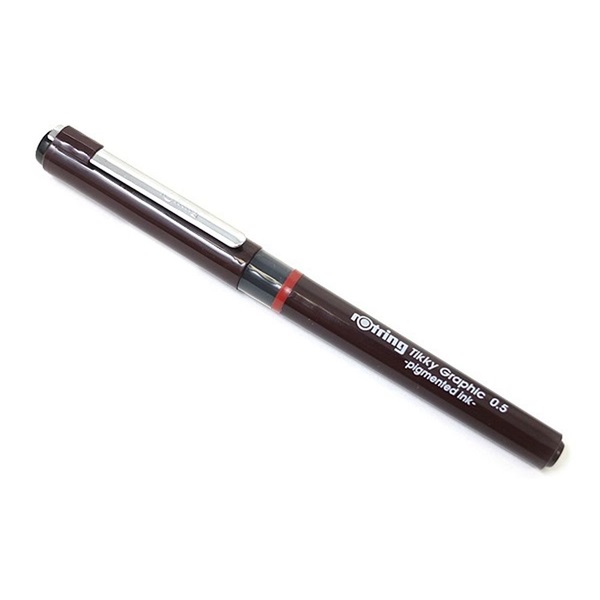 Rotring Tikky Graphic 0,5mm bordó tűfilc Rotring Tikky Graphic 0,5mm bordó tűfilc