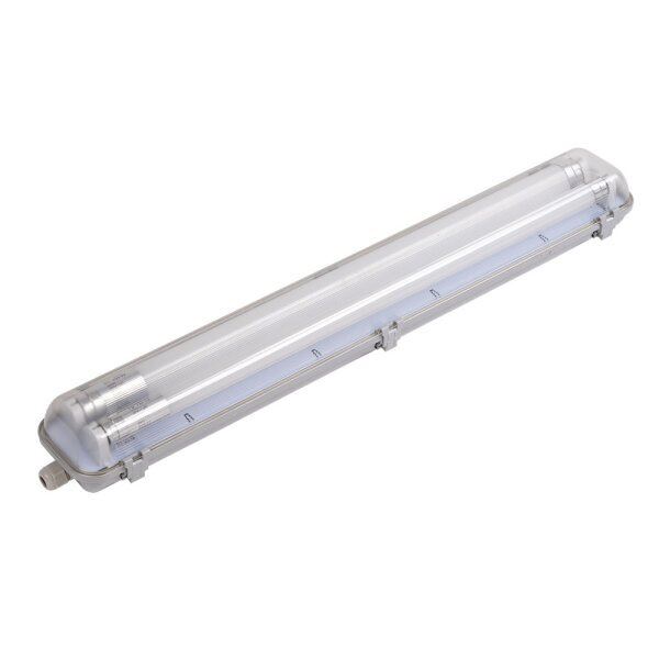 Optonica por és páramentes armatúra T8 LED fénycsővel 2x60cm 2x9W IP65 4500K (OT1-B1 / 6734)