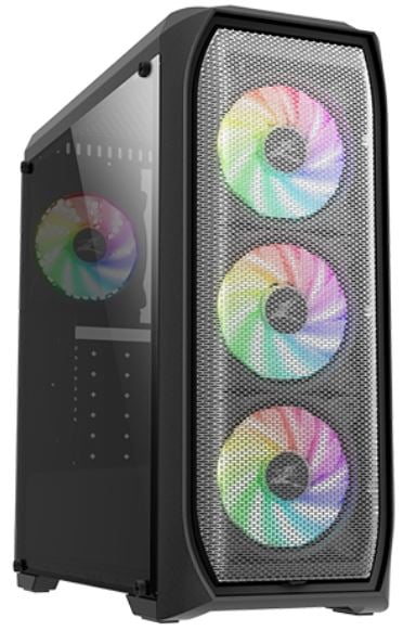 Zalman N5 MF táp nélküli ablakos ház fekete