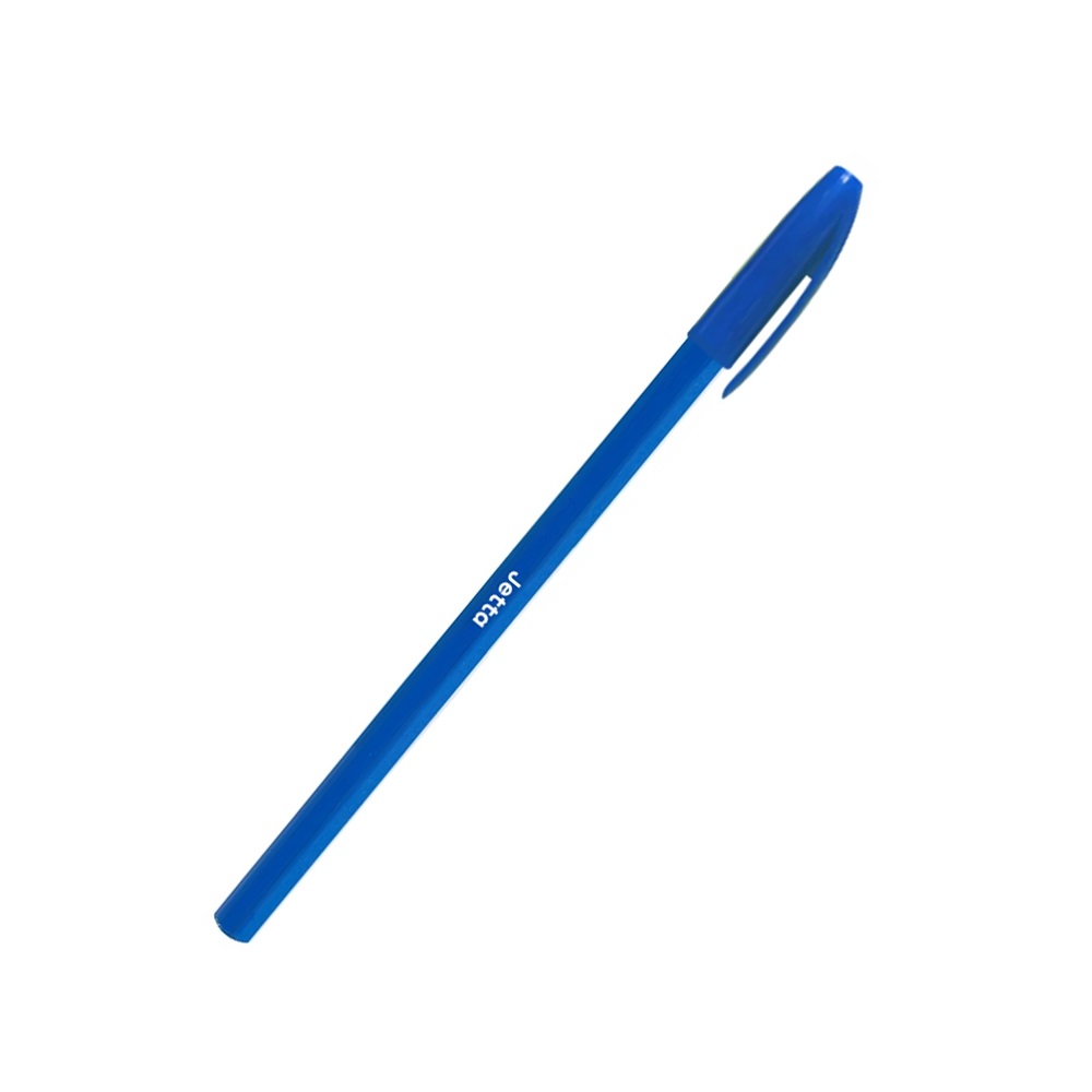 Bluering Golyóstoll 0,7mm eldobható, hatszögletű test kupakos  Jetta, írásszín kék