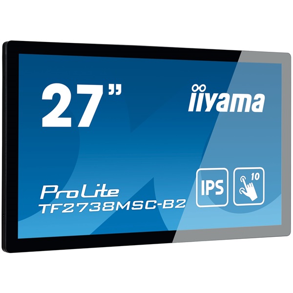 iiyama 27" ProLite TF2738MSC-B2 Monitor - Full HD, IPS LED, Fekete