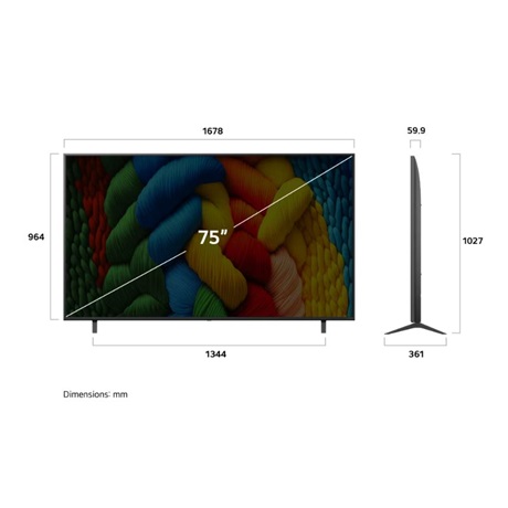 Lg 75NANO80A3B UHD NANOCELL SMART Televízió