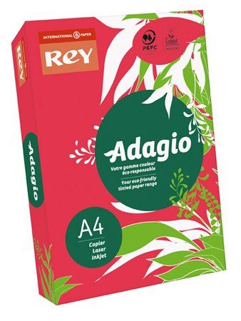 Rey "Adagio" Másolópapír színes A4 80g intenzív piros (ADAGI080X645) Rey "Adagio" Másolópapír színes A4 80g intenzív piros (ADAGI080X645)