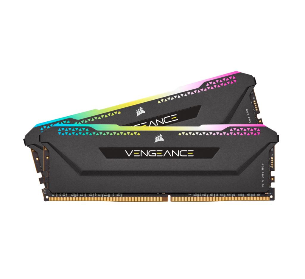 32GB 3200MHz DDR4 RAM Corsair Vengeance RGB Pro SL CL16 Black (2x16GB) (CMH32GX4M2E3200C16)