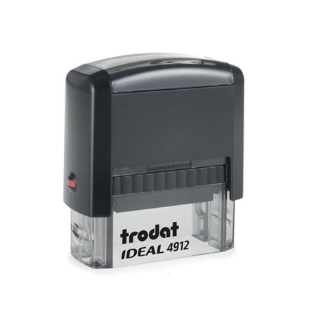 TRODAT Ideal 4912 Bélyegző fekete ház, fekete párnával