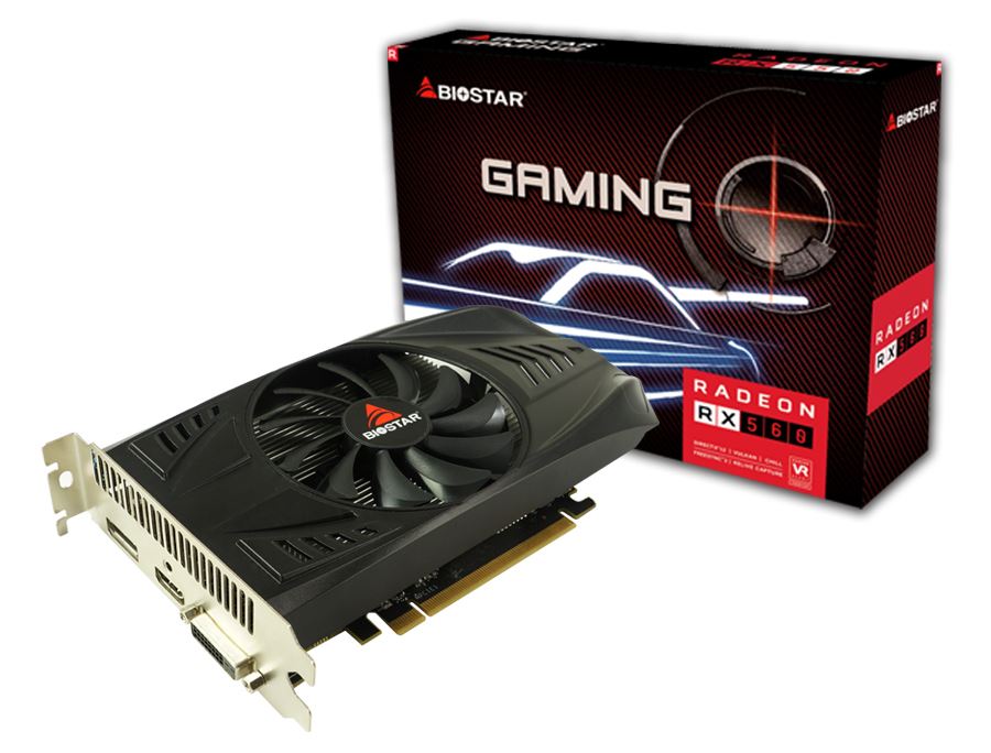 Biostar Radeon RX 560 4GB SingleFan videokártya (VA5615RF41)