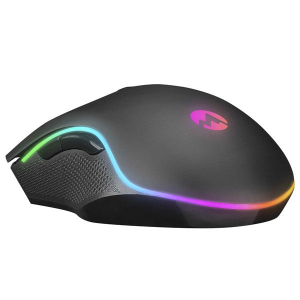 Everest  SM-F09 TITANIO   optikai RGB LED  Gamer Egér Fekete 