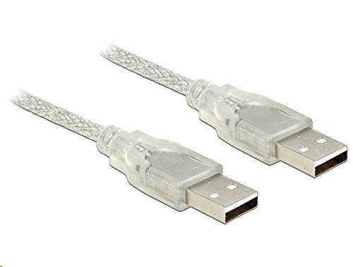 Delock 83889 USB 2.0 A > USB 2.0 A összekötő kábel, 2 m, áttetsző Delock 83889 USB 2.0 A > USB 2.0 A összekötő kábel, 2 m, áttetsző