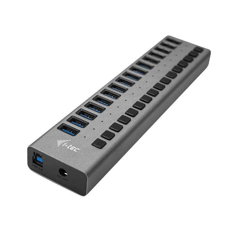 i-tec Charging USB 3.0 Hub 16 port + Power Adapter 90 W fekete i-tec Charging USB 3.0 Hub 16 port + Power Adapter 90 W fekete