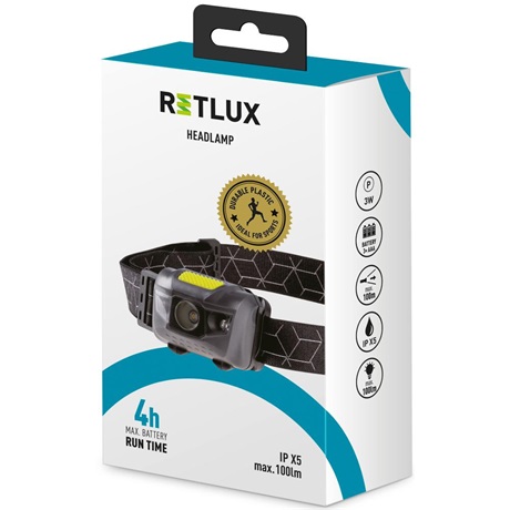 Retlux RPL 55 FEJLÁMPA 3W+2R 3AAA